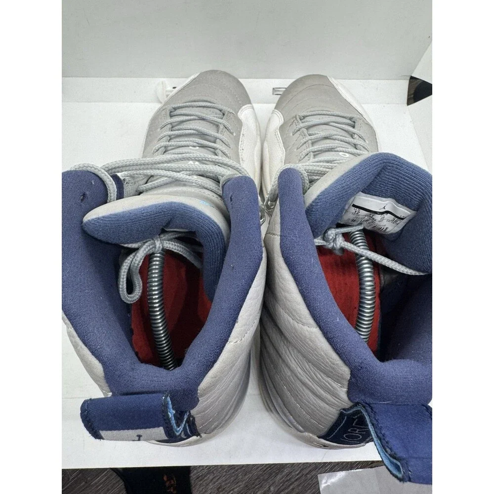 Nike Air Jordan 12 Retro Grey University Blue Size 12 Shoes Sneakers 130690 007